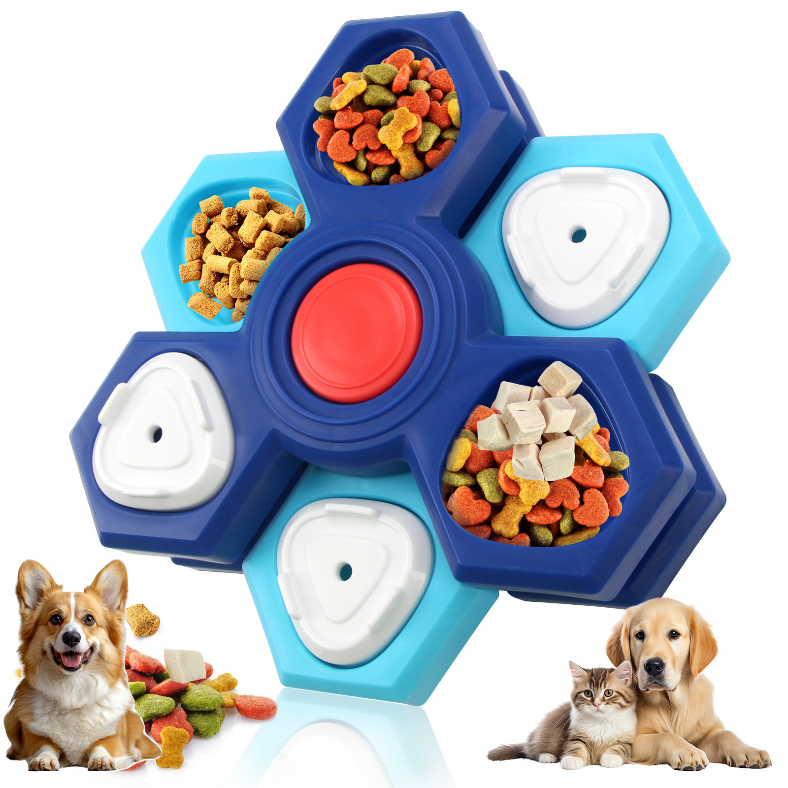 Pet supplies, dog food leakage, feeding wheel, puzzle toy, training and relaxation toy