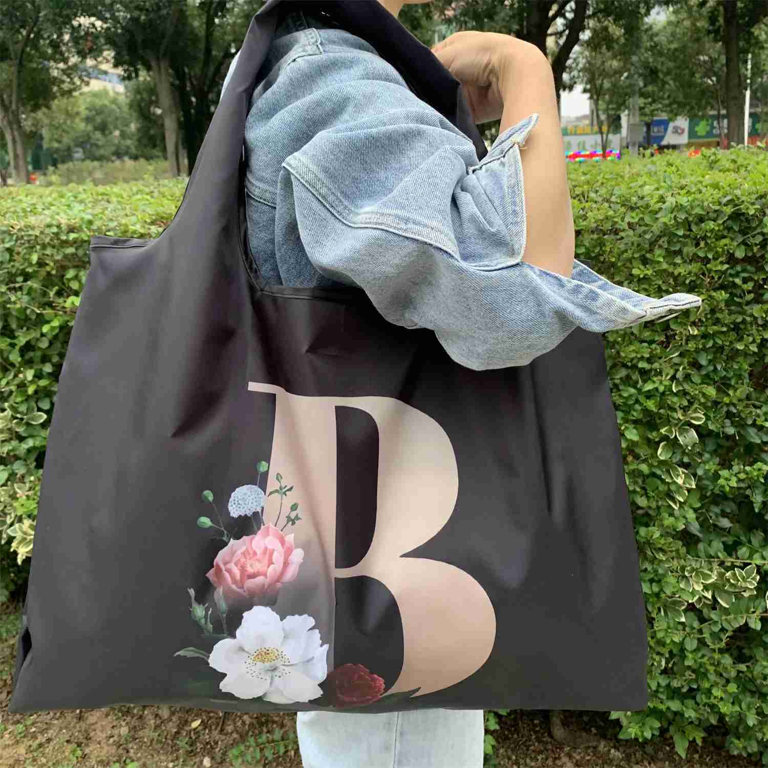Bags Bags Tote With Capacity Letters Women Large Canvas Shopping Student Toiletries Organizers Casual Shopper Letter Cabbage BunXJ240727
