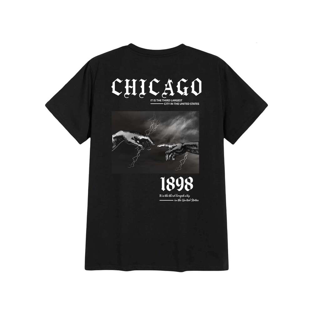 Mens Womens T Shirts Graphic Letter Print Short Sleeve Chicago Round Neck Tee Top tshirt Summer clothes Free shipping