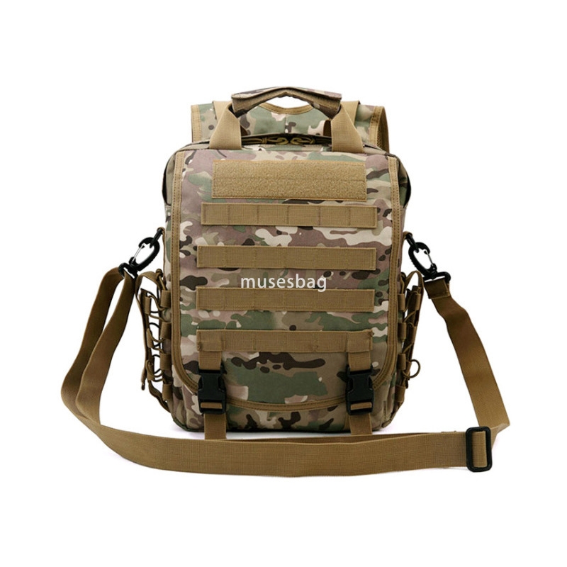 Men's single shoulder Crossbody Camo Tactical Bag Sports Outdoor Backpack Student Leisure Travel