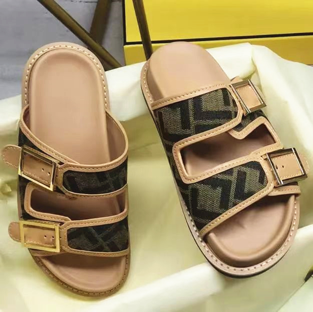 Womens mens Feel sandal Designer Slipper Summer Gladiator Casual luxurys Shoe top pool Flat Sliders canvas lady sunny black white orange fashion Leather beach Slide