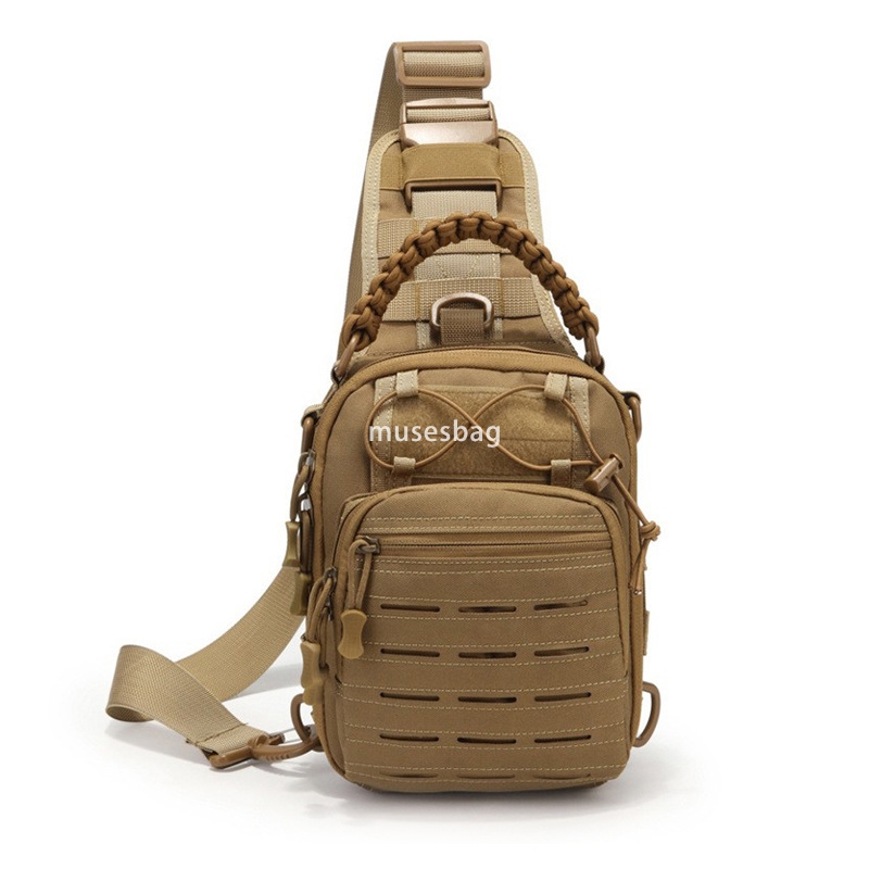 Foreign trade men's chest bag outdoor sports single shoulder crossbody bag army fans multi-functional waterproof wear-resistant camouflage tactic