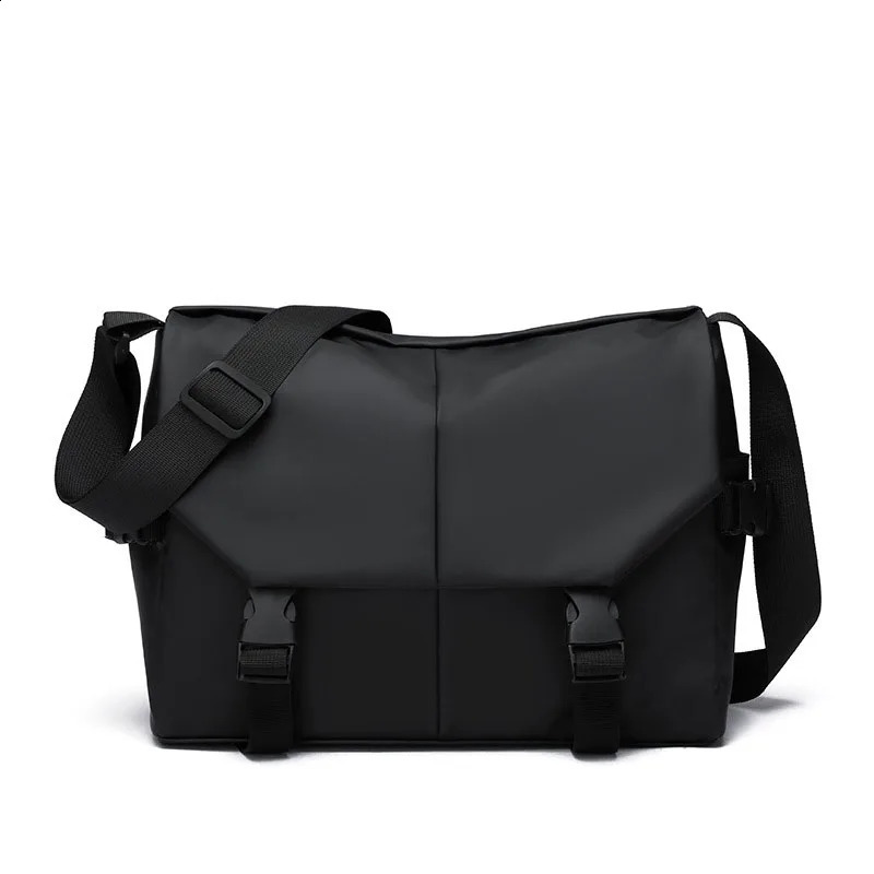 Men Motorcycle Cycling Messenger Bags Waterproof Big Crossbody Shoulder Bag Personalized Hip Hop Street Travel Cross Male 240727