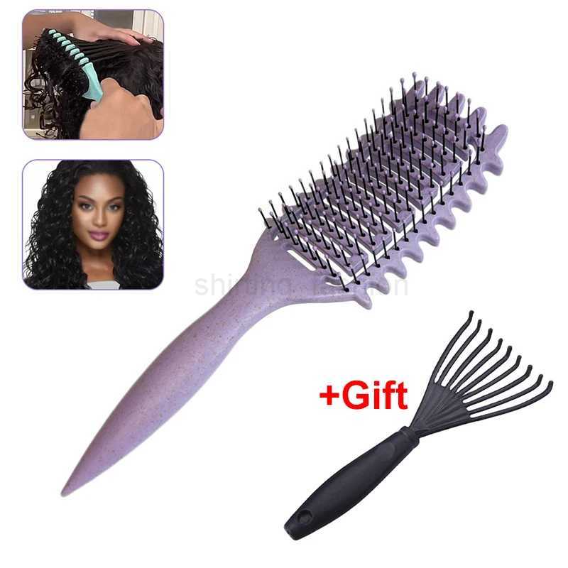 2pcs Curl Defining Brush Boar Bristle Hair Brush Styling Brush Curl Define Styling Comb Shaping and Defining Curls Brushes CombCL240727