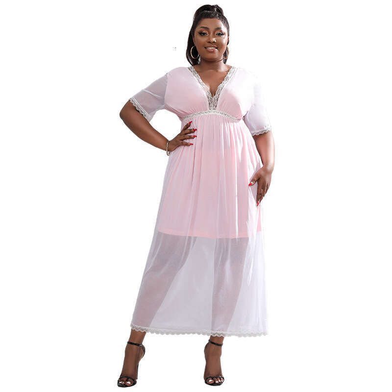 South African mesh lace fan dress Victorian style home outfit can be worn externally