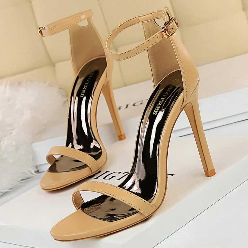 New Arrival BIGTREE Summer Womens Sandals Velvet Hollow High Heels Stiletto High Heels Fashion Sandals Womens Sandals Womens Sandals T250409