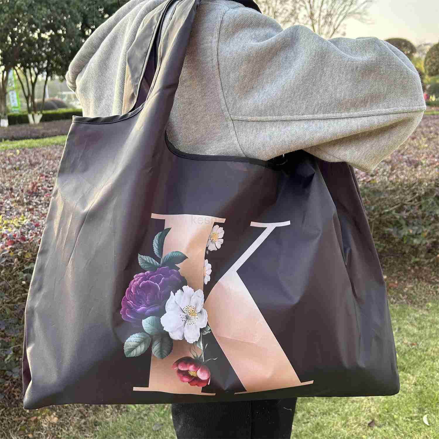 Bags Bags Tote With Capacity Letters Women Large Canvas Shopping Student Toiletries Organizers Casual Shopper Letter Cabbage BunXJ240727