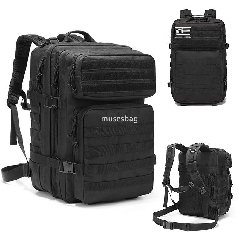 Cross-border outdoor sports backpack 45L large capacity multi-functional waterproof wear-resistant MOLLE tactical bag 3P attack backpack