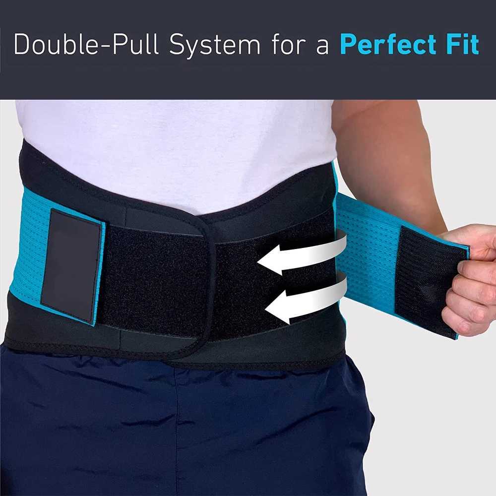 Lumbar Support Belt Lower Back Brace Abdominal Binder Men Women Waist Trainer Corset Sweat Slim Belt for Sports Gym Pain ReliefL240727