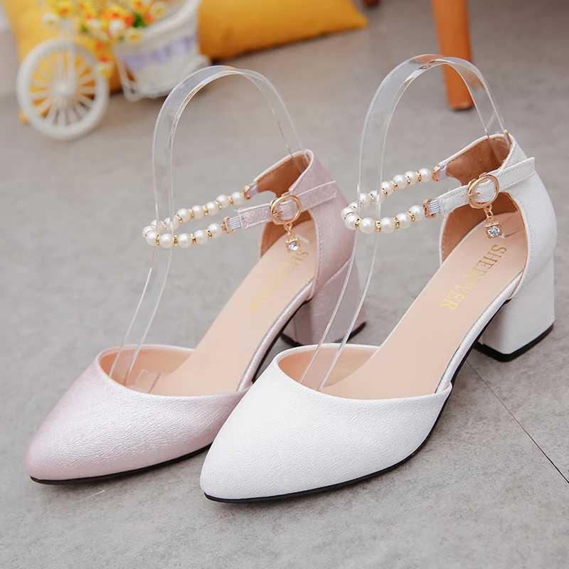High Quality Summer and spring womens shoes are light eight headed thick sandals 6 centimeters high sandals T241024