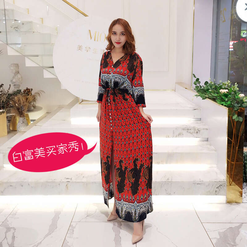 Plus Size Dress Shawl Cardigan Thailand Tourism Vacation Beach Skirt Long Skirt Long Summer Dress Self-cultivation Short Lace Dress Oversize Dress