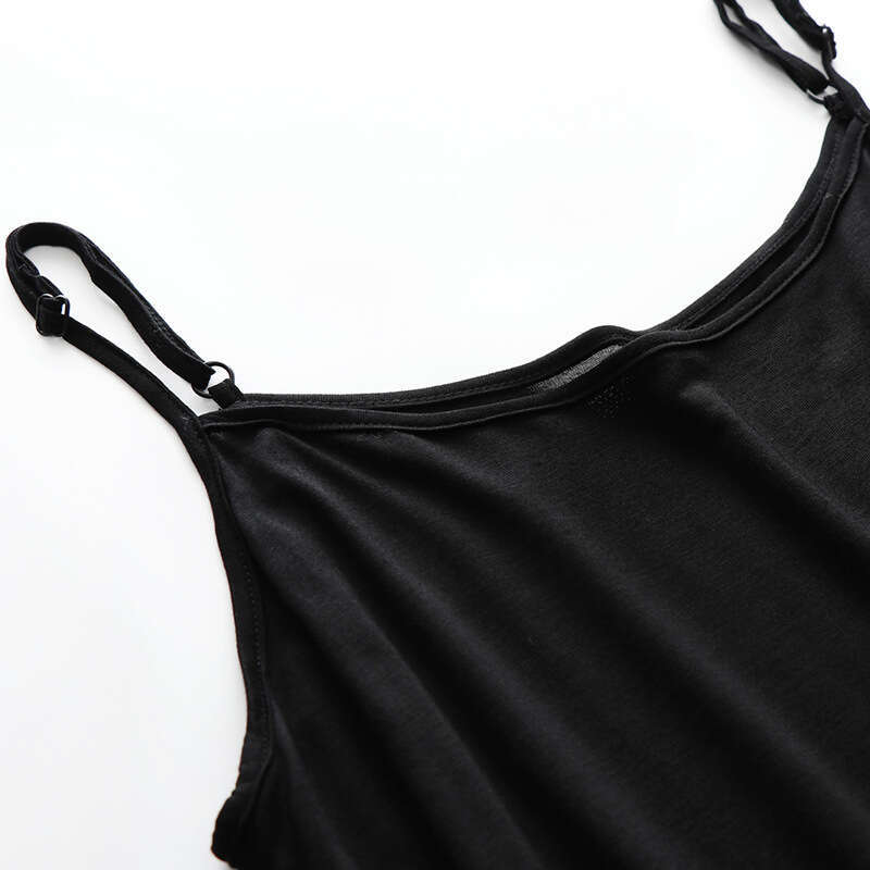 New Camisole Dress Chubby MM and Oversized Modal Bottom Skirt Medium Length Skirt Fishtail Dress Temperament Sexy Pregnant Womens Dress High Waist Dre