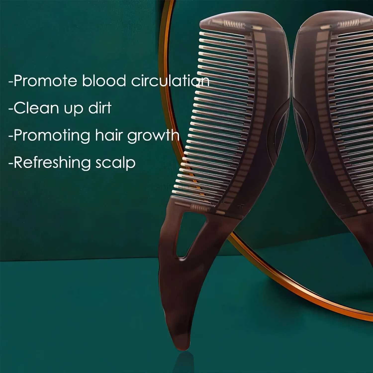 Dandruff Relief Comb Hollow Tooth Hairbrush Scalp Point Massage Dandruff Removal Reduce Ltching Scalp Care Comb for Women MenCL240727