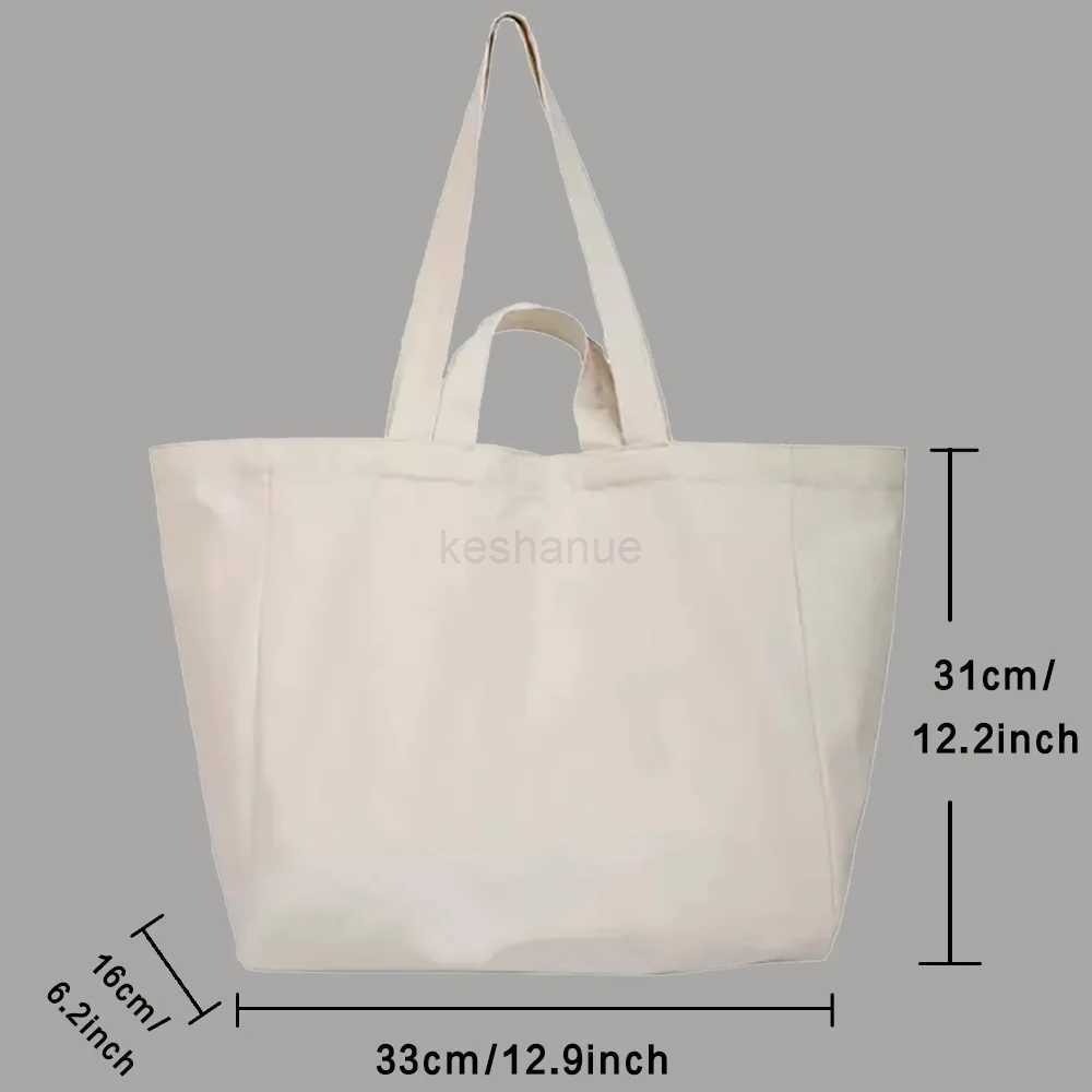 Shopping Bags Organizer Fashion Canvas Tote Bag Student Shoulder Bag 90s Years Series Large Capacity Handbags Women 2022 CasualXJ240727
