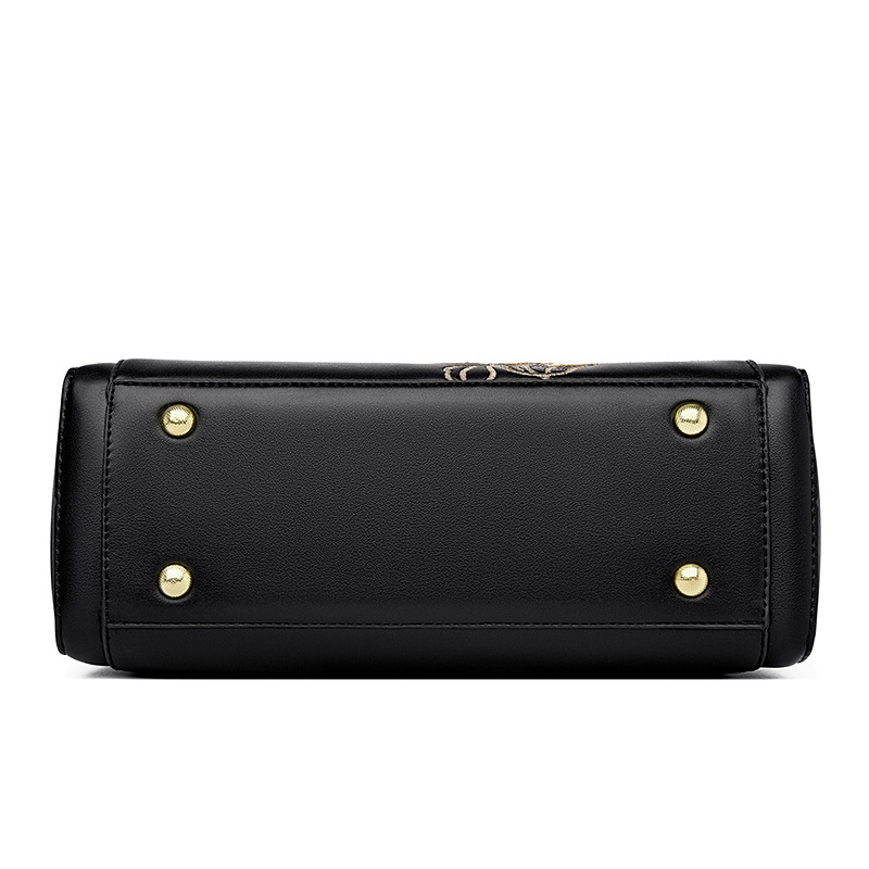 single 24 new shoulder diagonal cross hand-held embroidered bag, large capacity fashionable women's bag