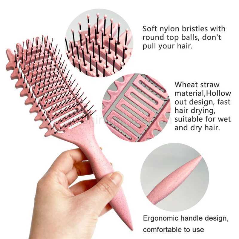 2pcs Curl Defining Brush Boar Bristle Hair Brush Styling Brush Curl Define Styling Comb Shaping and Defining Curls Brushes CombCL240727
