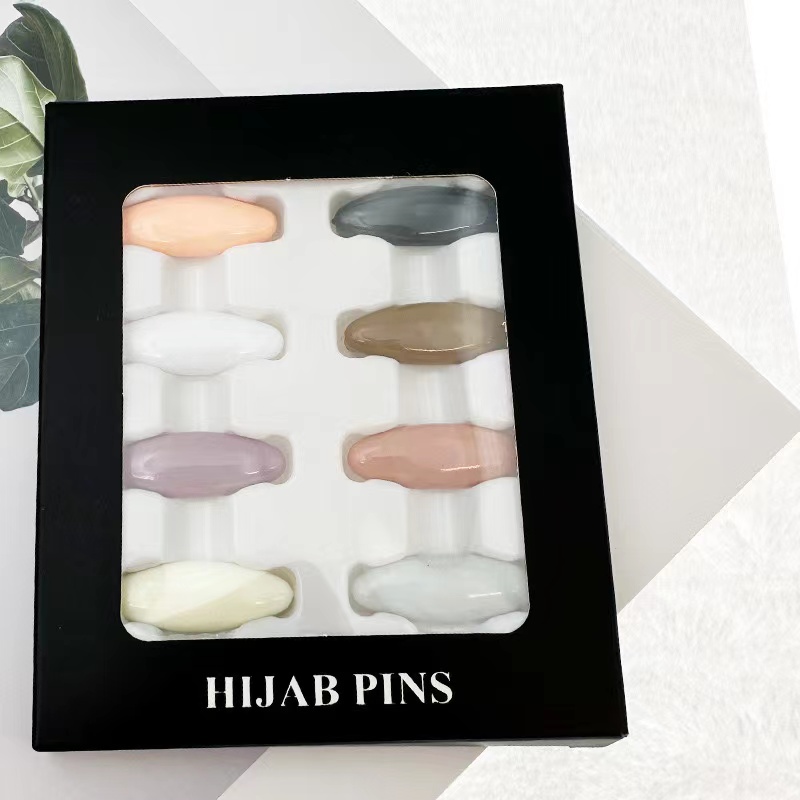 Multiple boxed pin brooches, scarves, shawls, magnetic buckles, brooch pins, decorative accessories 1 piece/8 pieces