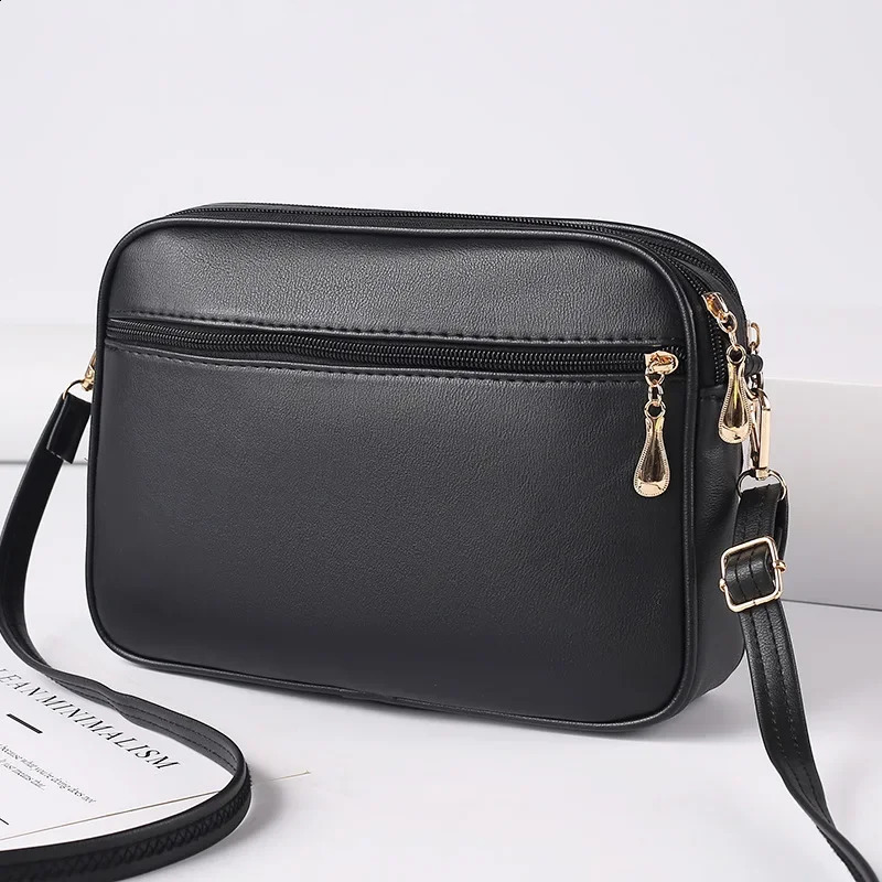 Womens One Shoulder Small Square Handbag Cross Border Foreign Trade Lingge PU Crossbody Versatile Messenger Bag 240727