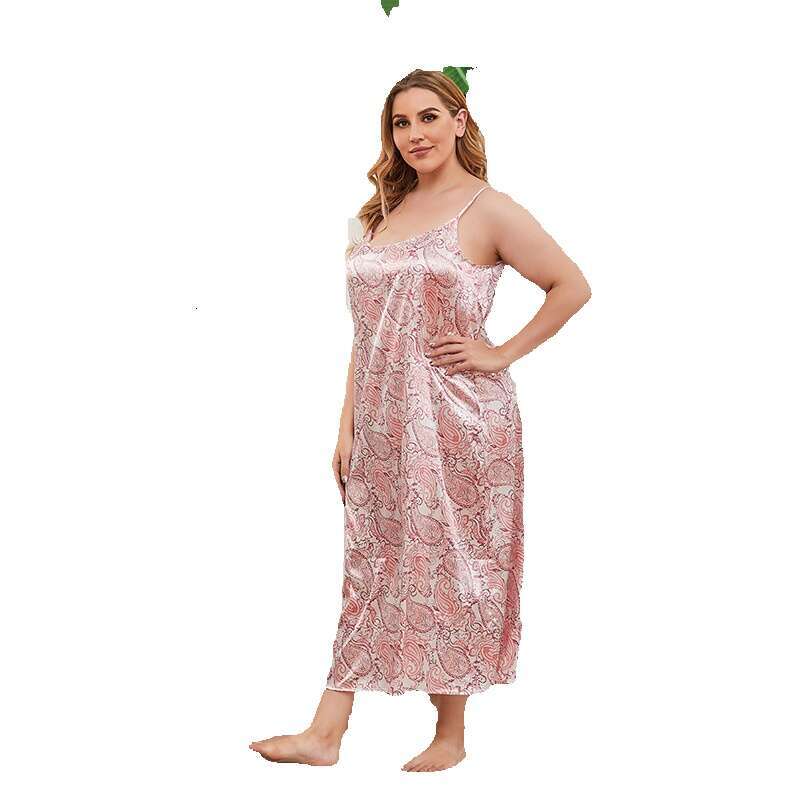 Spring High Waist Cashew Fruit Printed Commuting Fashion Pink Off Back Temperament Long Dress Short Sexy Novelty Temperament SKINNY DRESS High Waist D
