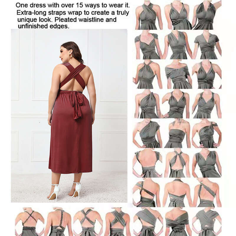 French Irregular Crossover Multi Wear Holiday Neck High Waist V-neck Strap Sexy Mid Length Dress Short Temperament Waist Round Neck Dress Pregnant Wom