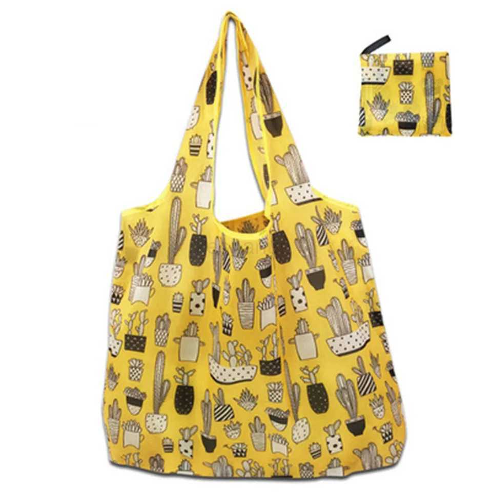Tote Bags Reusable Portable Shopping New Arrival Bag Women Foldable Cloth Eco Grocery Bag Folding Large Capacity HandbagsXJ2