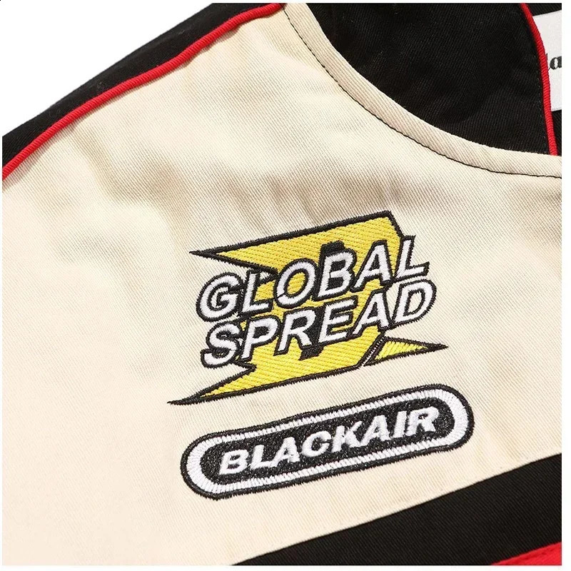 Men Racer Jacket Patchwork Vintage Outerwear Hip Hop Y2k Fashion Motorcycle Coat Zipper Pilot Jacket Streetwear Jackets Male 240722