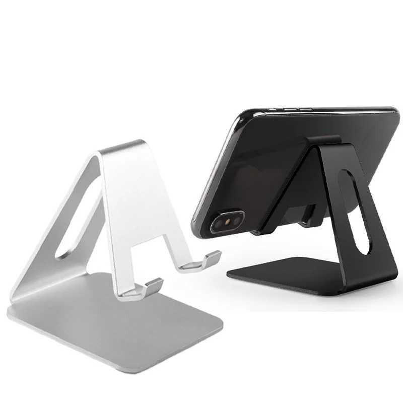 Metal Mobile Phone Holder Stand Universal Desktop Aluminum Alloy Tablet Holder for IPhone IPad Table Cell Phone StandM240725