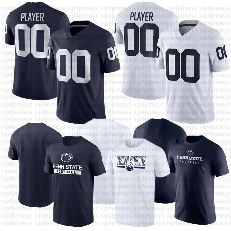 Men Women Kids USA American College Penn State Nittany Football Jerseys Fans Football Sports Short Sleeve T-Shirts Tops Tees