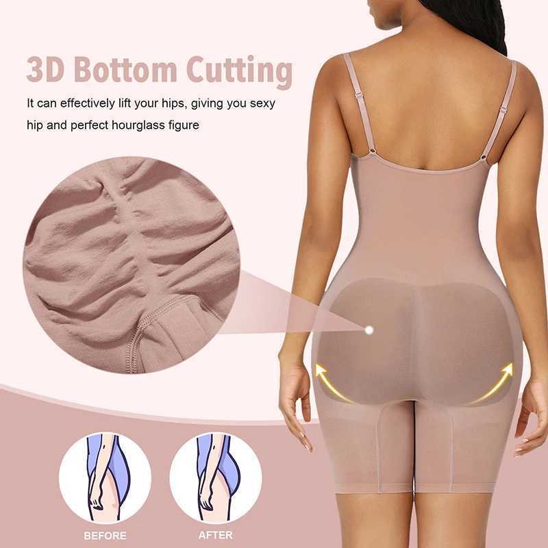 Women Bodysuit Shapewear Tummy Control Full Body Shaper Slimming Sheath Butt Lifter Push Up Thigh Slimmer Abdomen Shapers CorsetL240727