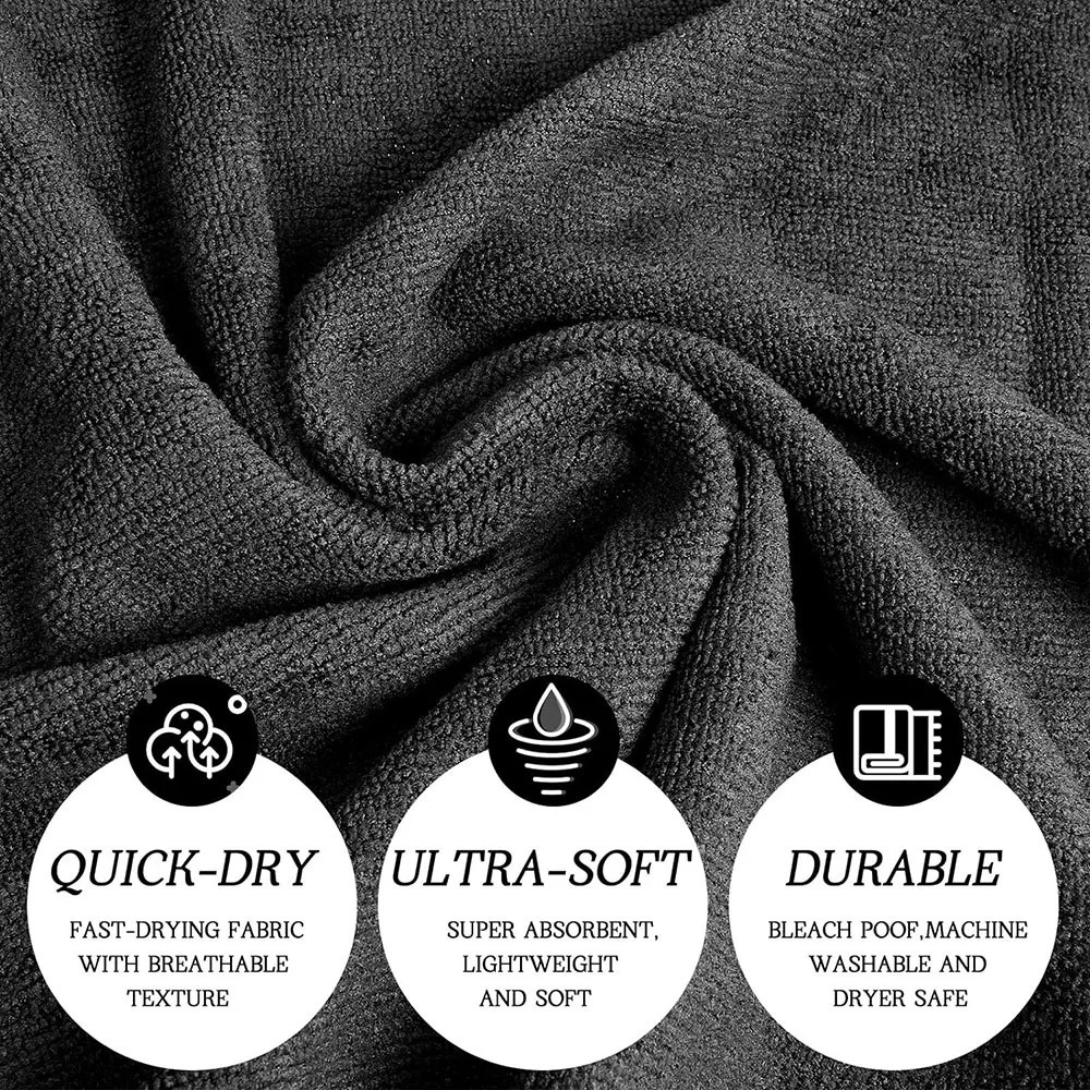 5/10/20PCS Bleach Proof Towel Bulk Microfiber Absorbent Salon Hair Towel Quick Dry Hand Towel for Gym Bath Spa Shaving Barber 240726