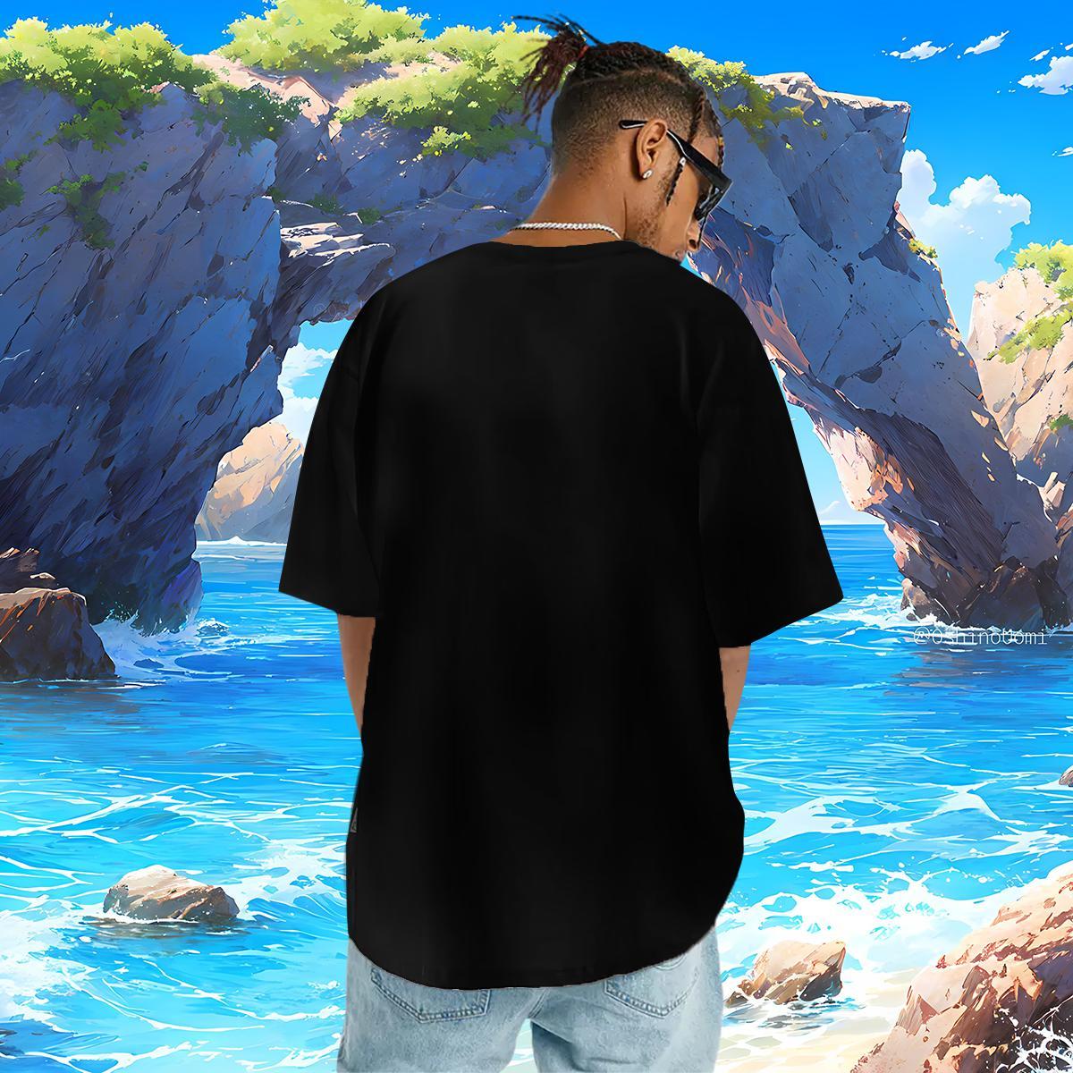 Loose Mens Tshirts UFO 230g Cotton Outdoor Breathable Crew Neck Man T Shirts Customized Print 2024 DIY Clothings