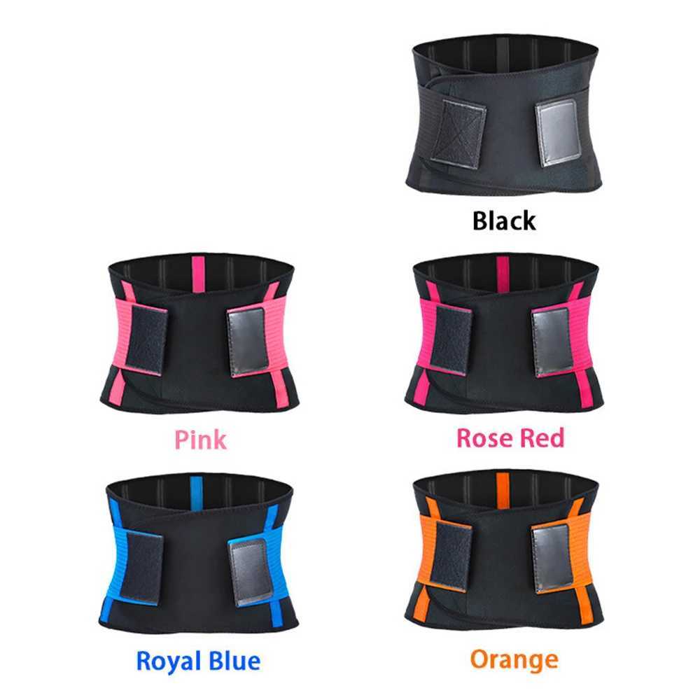 Lumbar Support Belt Lower Back Brace Abdominal Binder Men Women Waist Trainer Corset Sweat Slim Belt for Sports Gym Pain ReliefL240727