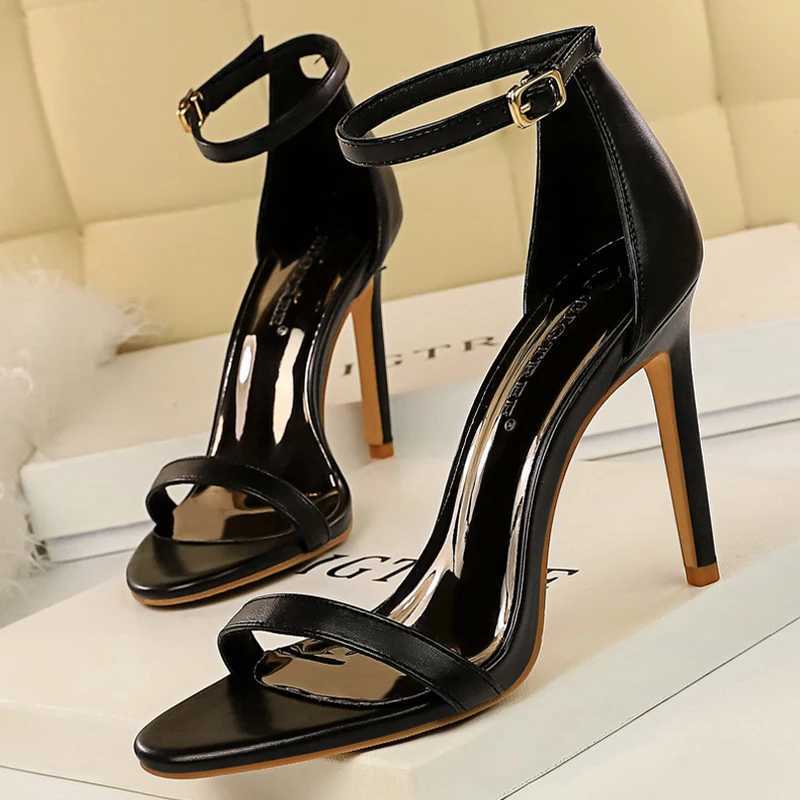 New Arrival BIGTREE Summer Womens Sandals Velvet Hollow High Heels Stiletto High Heels Fashion Sandals Womens Sandals Womens Sandals T250409