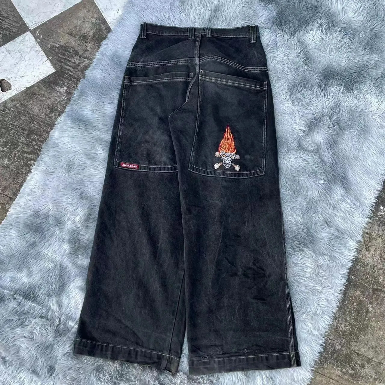jnco jncos y2k jorts pants baggy jinco for men cargo clothing ropa jean jeans japanese 2000s style 240717 W260307