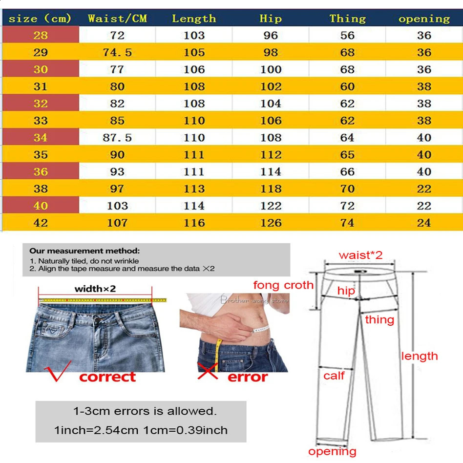 Mens casual bicycle denim jeans stretch solid regular mens street pants retro youth plus size 240726