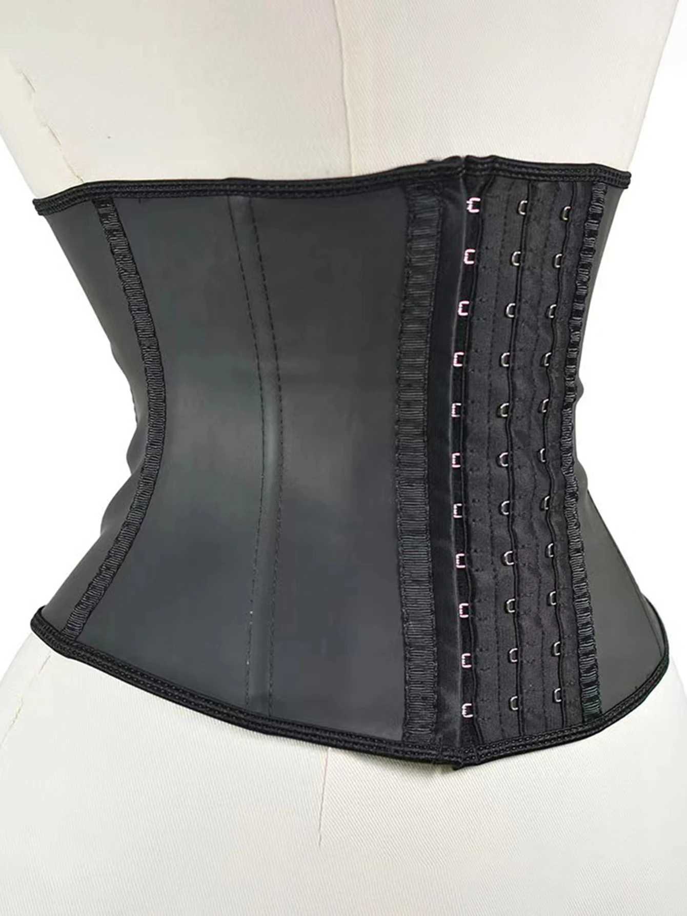 Short 9-bone waist trainer for women latex body shaper abdominal fitness equipment slimming belt compression belt waist sealL240727