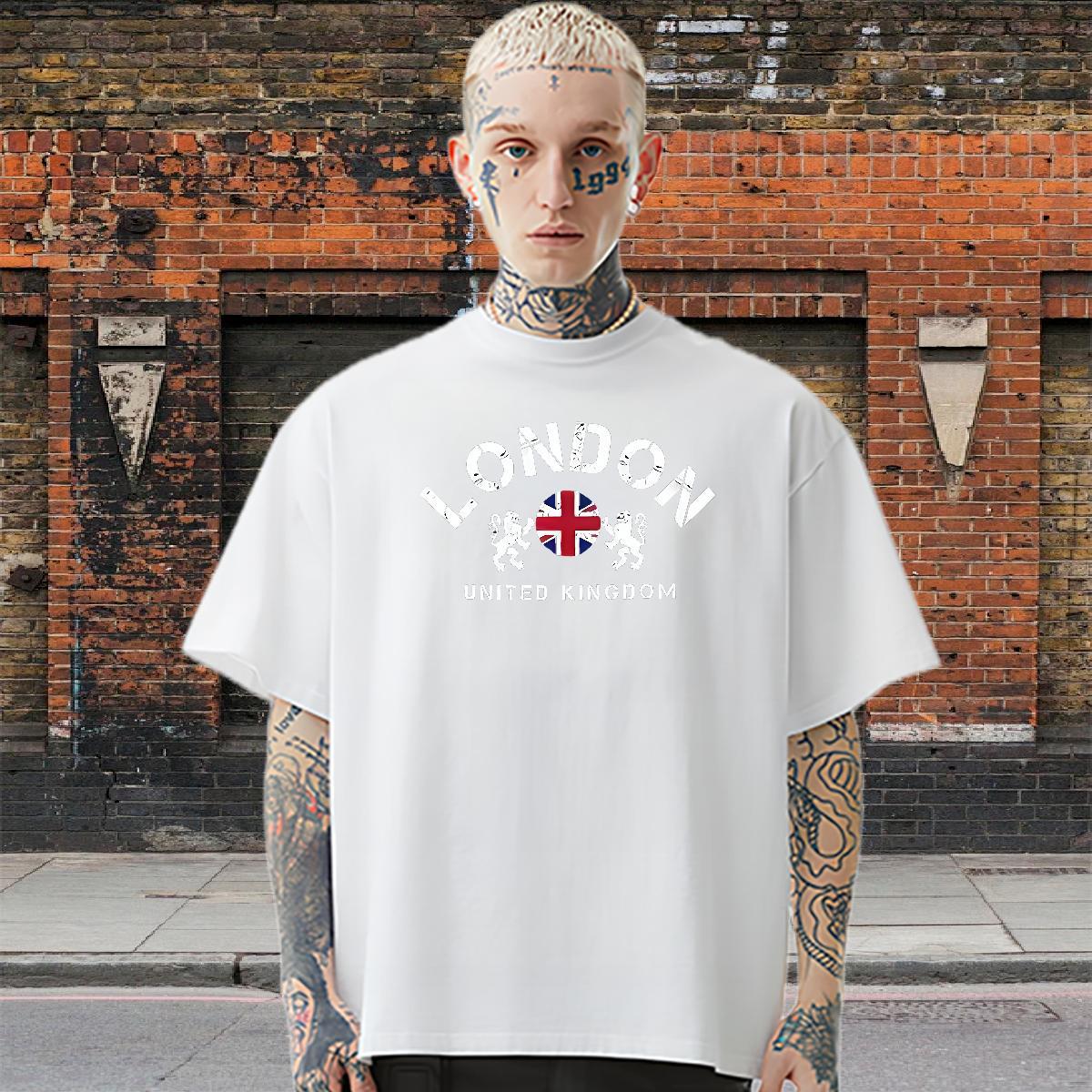 New Designer Man T Shirts letter Tops Shirt 230g 100% Cotton Beach TOP Quality Floral Print Pure Cotton Tshirt for Man Woman