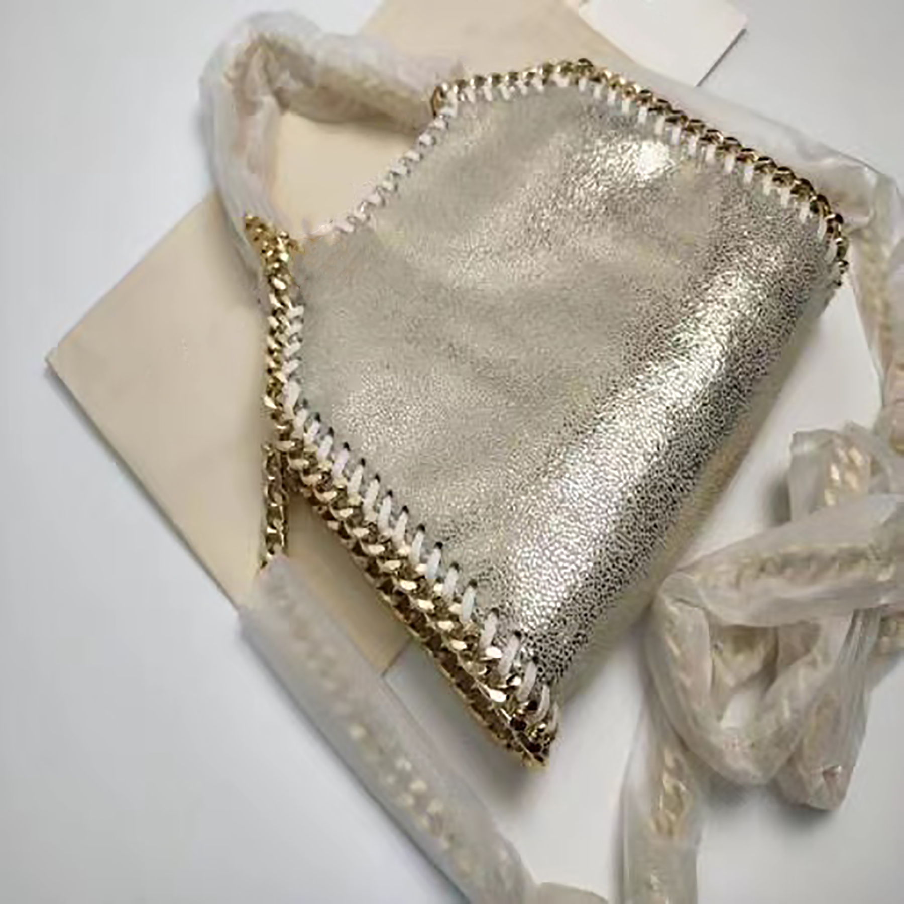 Evening Bags Evening Bags Designer Handbag Mini Tote for women Metallic Silver Black Mini Shopping bag for women Handbag Leather shoulders