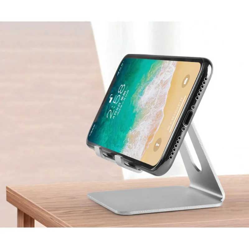 Metal Mobile Phone Holder Stand Universal Desktop Aluminum Alloy Tablet Holder for IPhone IPad Table Cell Phone StandM240725