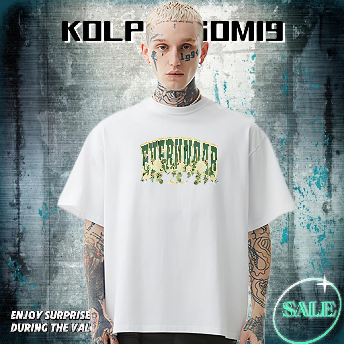 New Arrival Man T Shirts letter Clothes 100% Cotton 230g Beach High Quality Oversized Breathable Soft Men Tees