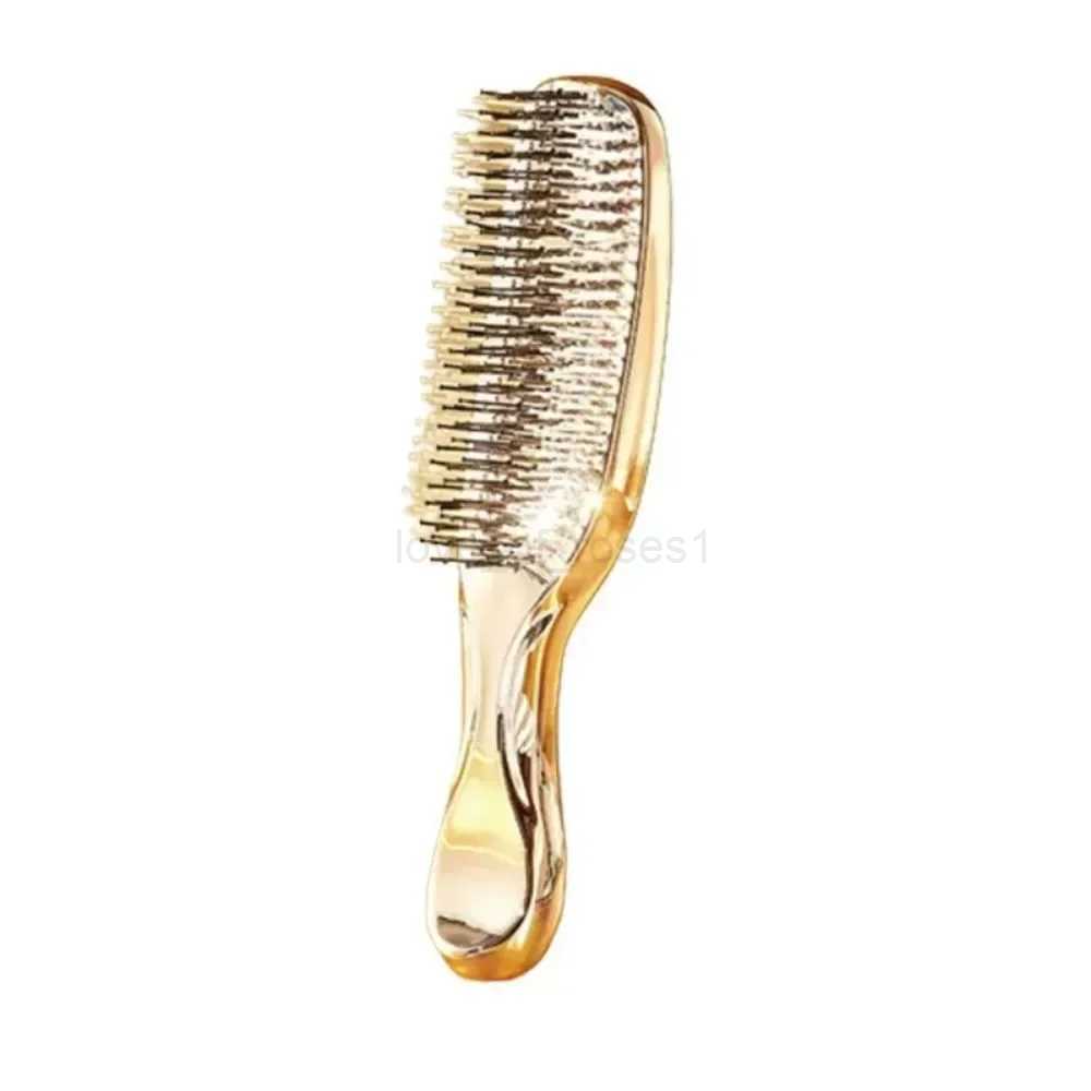 Upscale Luxury Style Massage Comb Fine Air Cushion Comb Large Comb Electroplated Crafted Wet And Dry Hair CombsM240727
