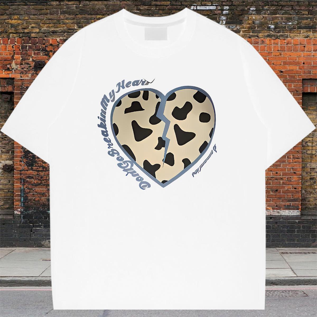 Classic Casual T-Shirts letter Tee Shirt 230g Cotton Casual Beach Wholesale Custom Printed Pure Cotton Tshirt for Man Woman