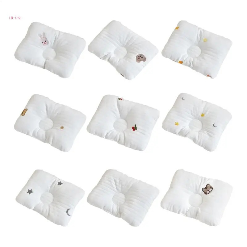 51BA Infant Pillow for borns Cotton Baby Crib Accessory Nursery Decorations 240723