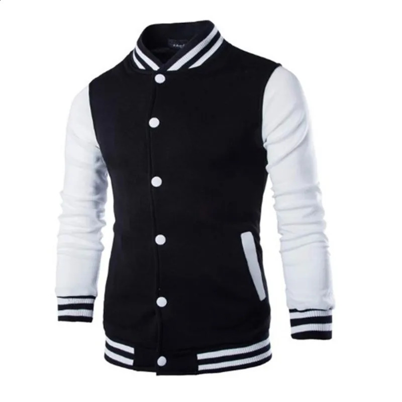 Mens baseball jacket mens fashion n wine red slim fit college team Harajuku boys sports shirt 240827