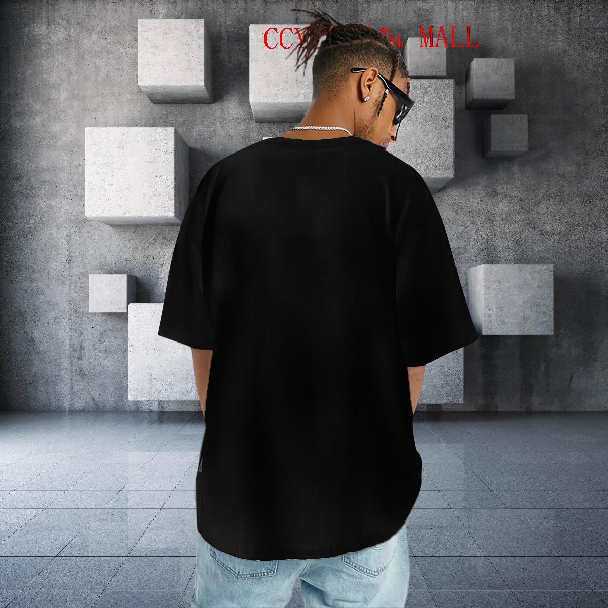 Free Shipping Couples T Shirts letter 230g Cotton Summer Casual Breathable Crew Neck T Shirt For Man Black White New Wear