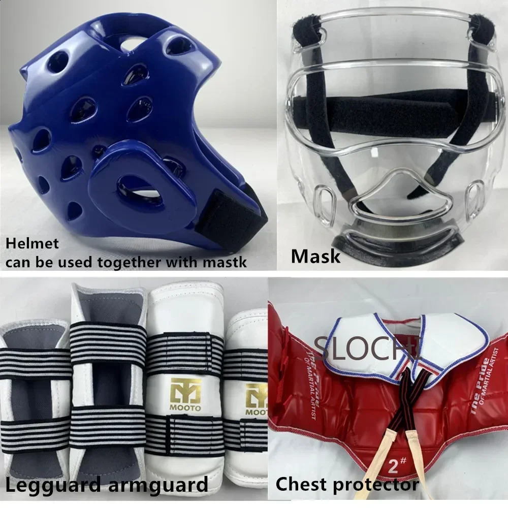 Intensive competition martial arts combat protection children Taekwondo protective equipment complete set of combat equipment 240715