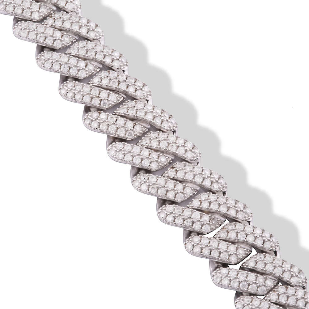 d Vvs Moissanite Cuban Bracelet 925 Sterling Silver 925 Hip Hop Chain Iced Out Moissanite Cuban Bracelet