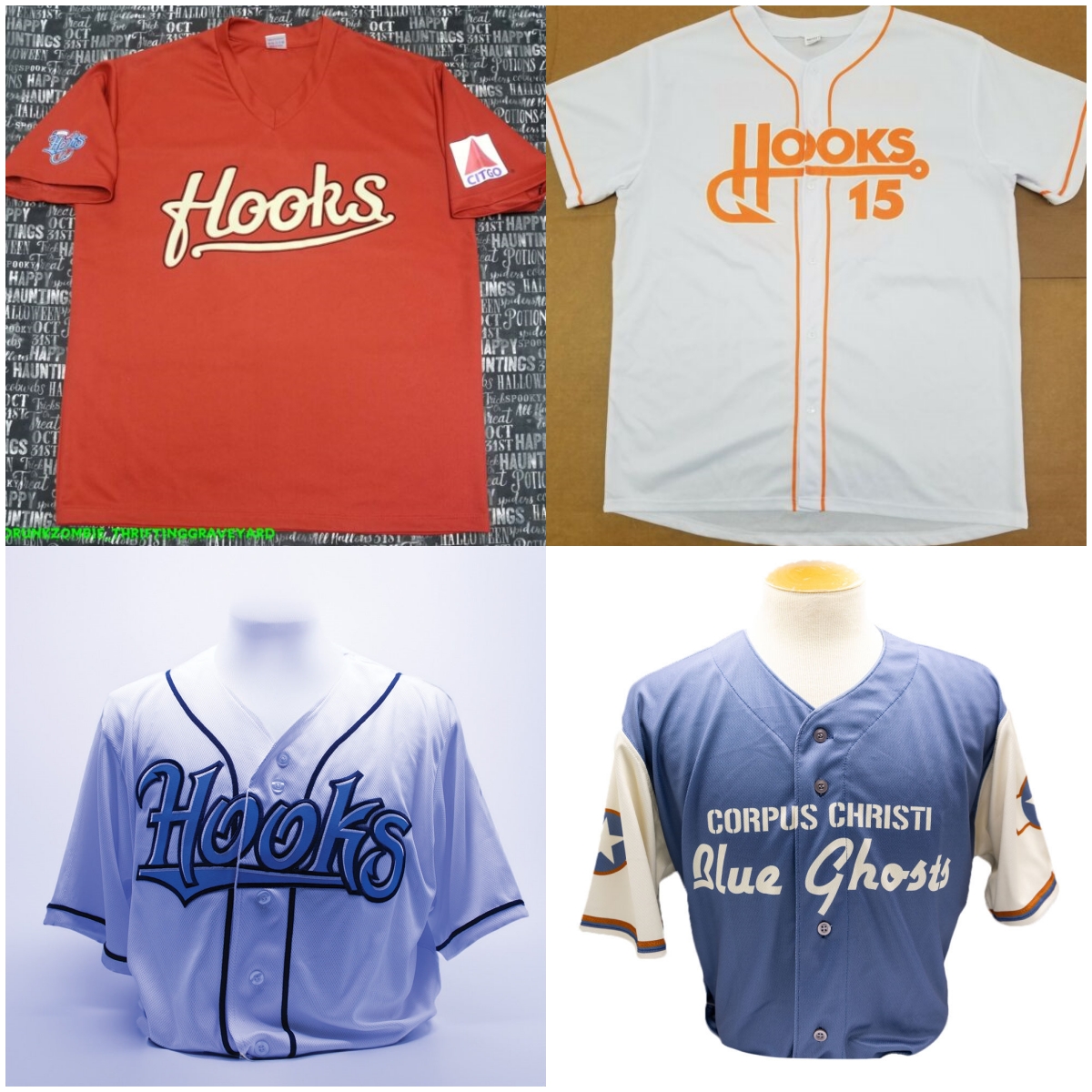Corpus Christi Hooks Baseball Jersey Custom Jersey Any Name Number