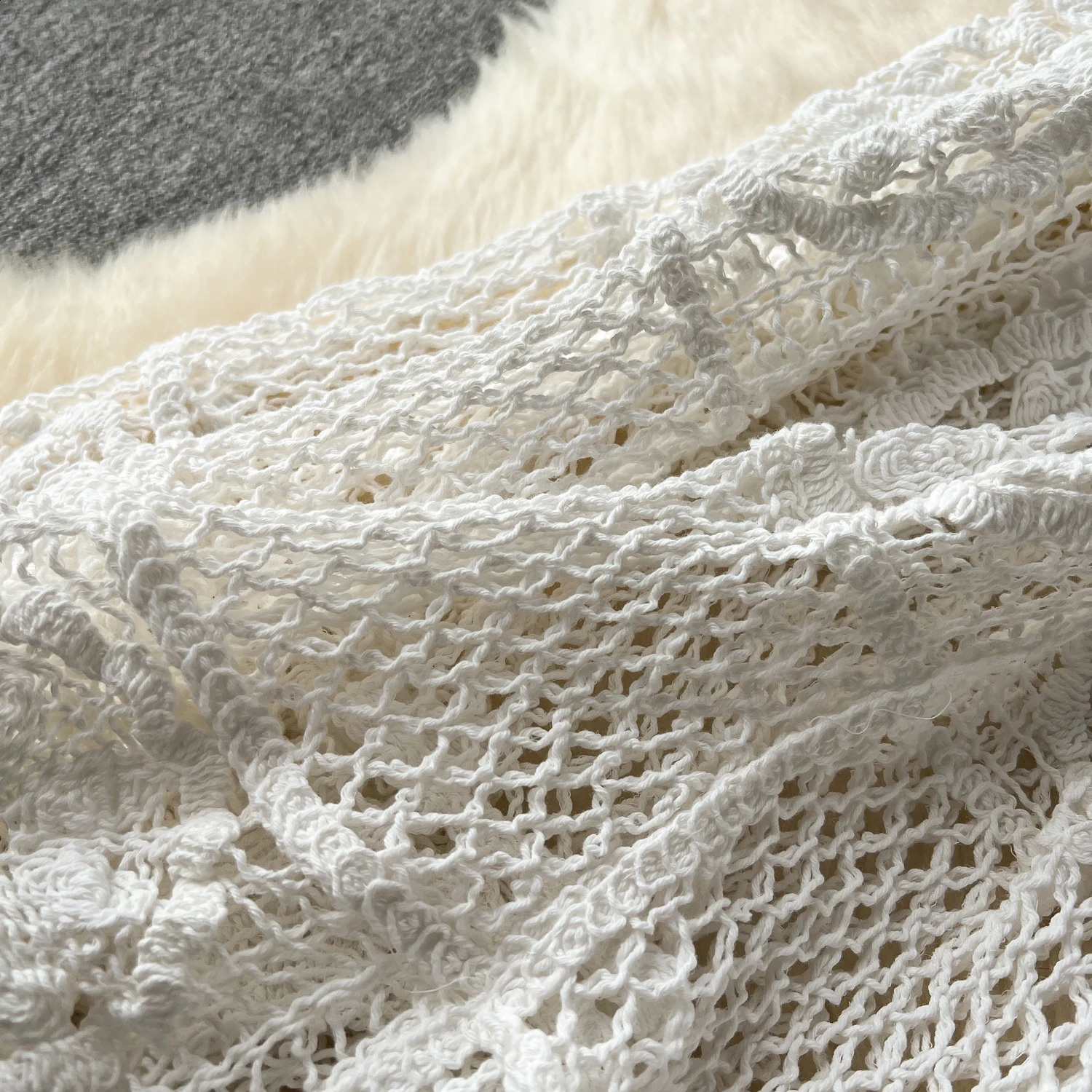 Boho Holiday Women Skirts Set Crochet Hollow Out Uneck Backless Tops Aline Long Skirt Two Piece Sets Womens Outifits Dropship 240727