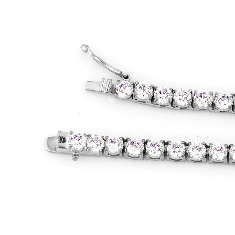 2024 High Quality 14k 10k Yellow Gold 925 Sterling Silver d Vvs Moissanite Chain Tennis Necklace for Women